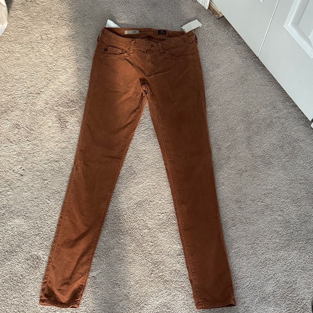 AG Adriano Goldschmied Women's Skinny Jeans in Brown